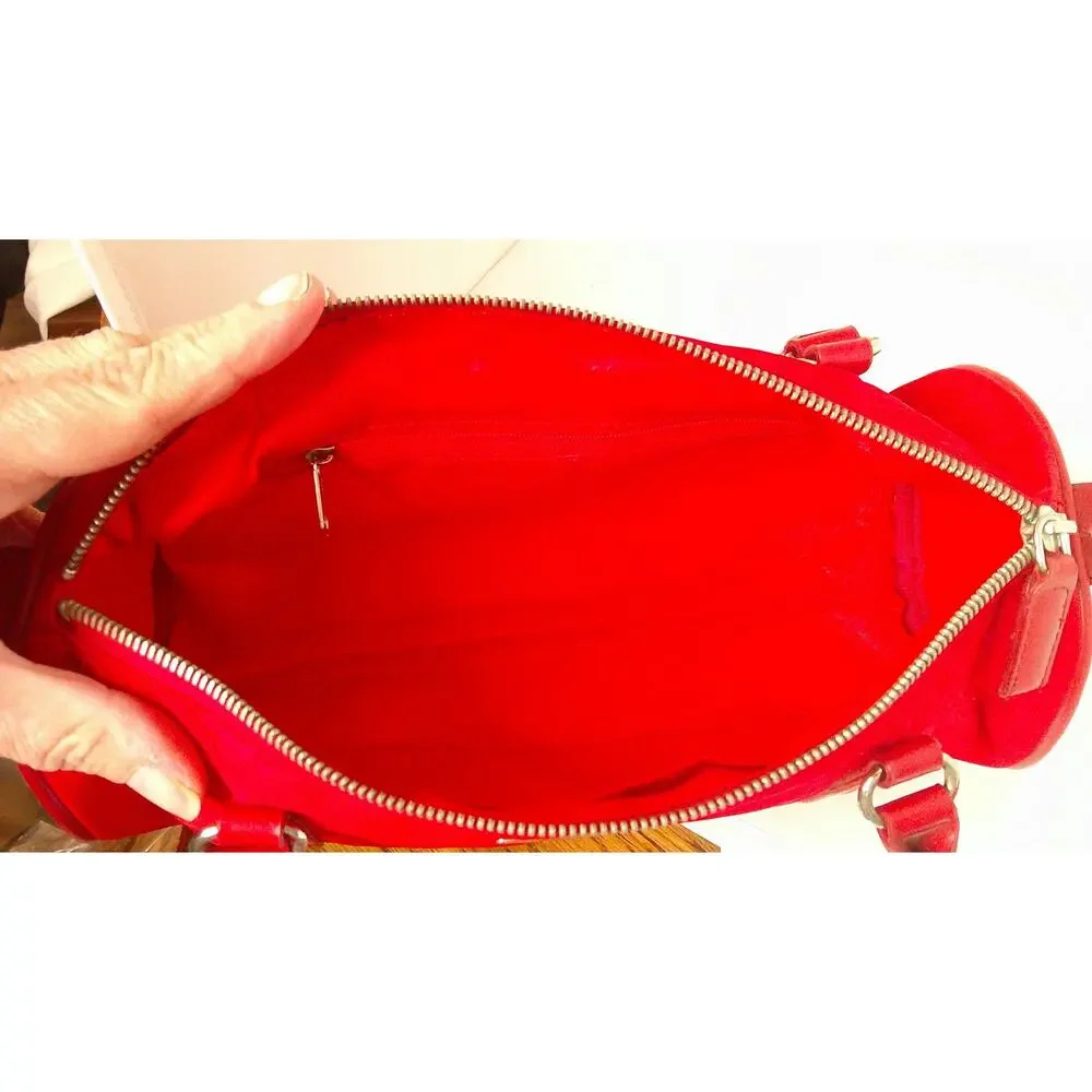 Fashion Satchel Bag Red Tessuto Nylon Designer Inspired